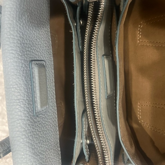 MCM Grained Calfskin Mini Milla Tote Sky Blue - Picture 12 of 12